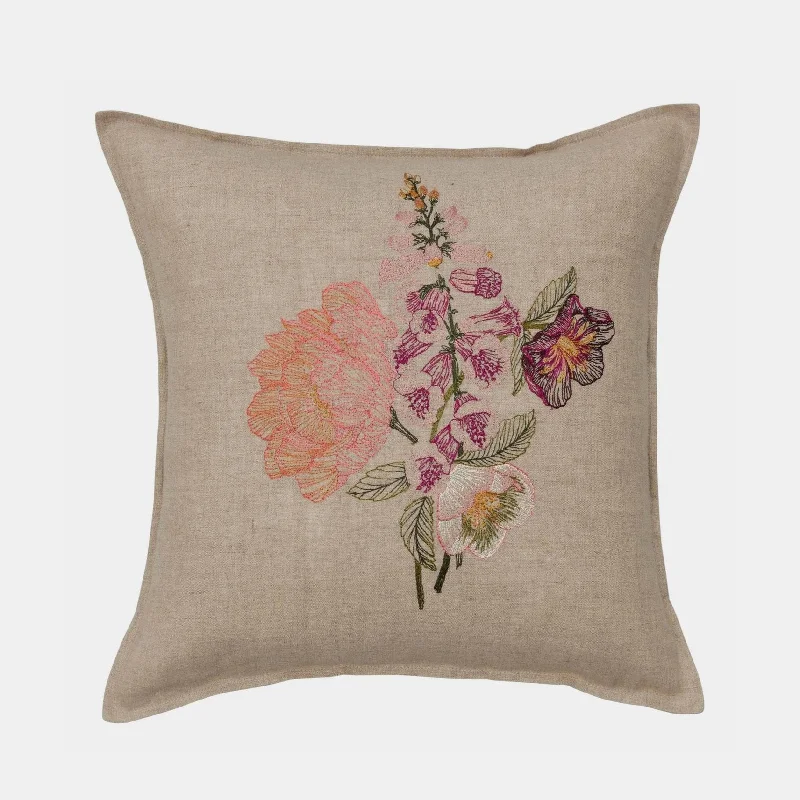 Blush Bouquet Square Pillow