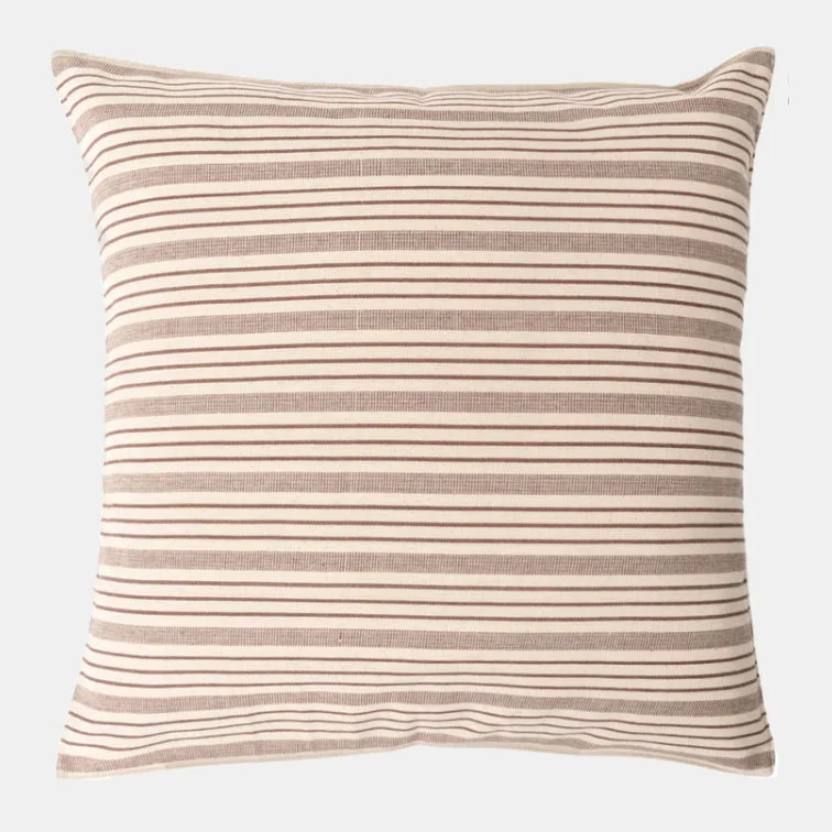 Brown Stripe Square Pillow