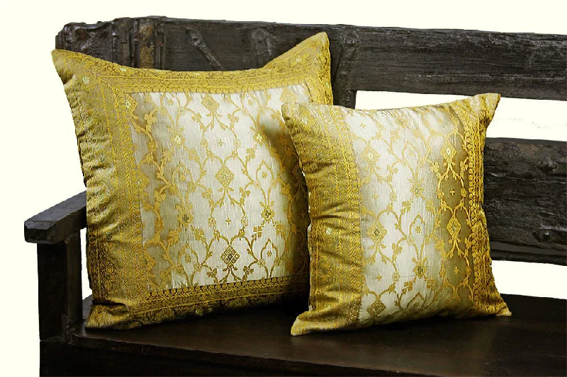 Champagne Kela Sari Pillow Cover