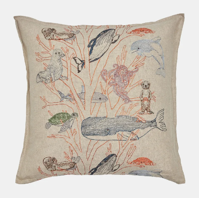 Coral Forest Square Pillow