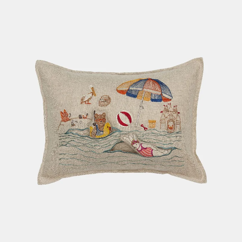 Day at the Beach Lumbar Pocket Pillow