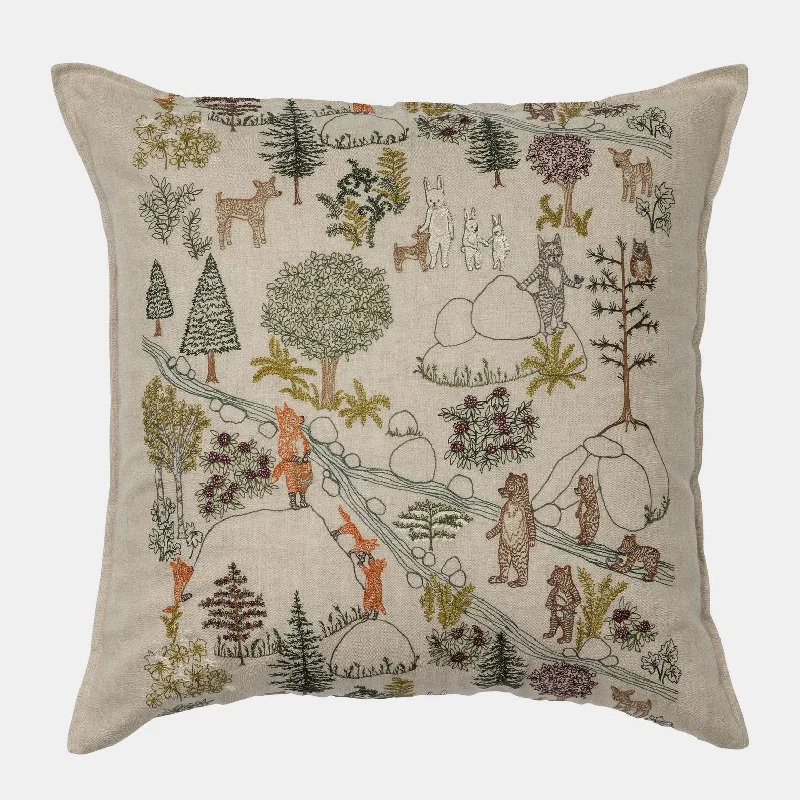 Forest Fun Square Pillow