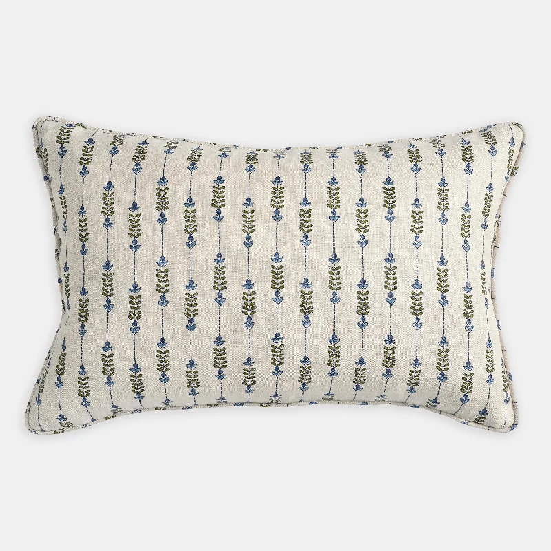 Geneva Moss Azure Lumbar Pillow