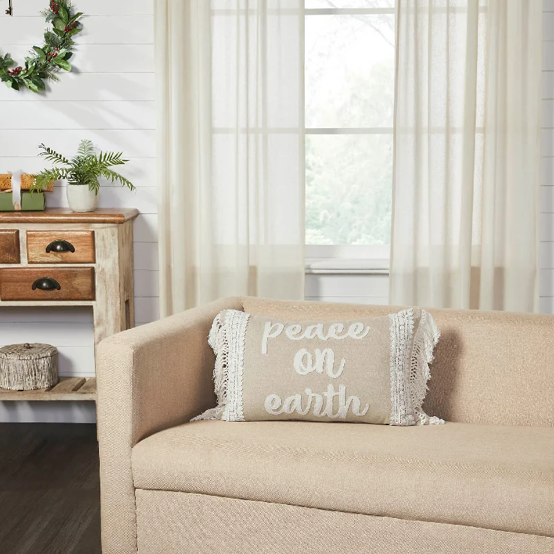 Grace Peace on Earth Pillow 14x22