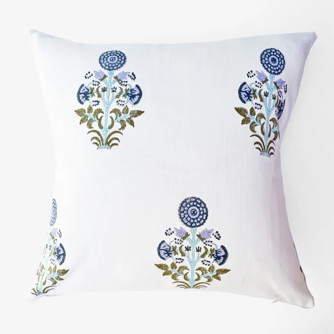 Periwinkle Kusum Square Pillow