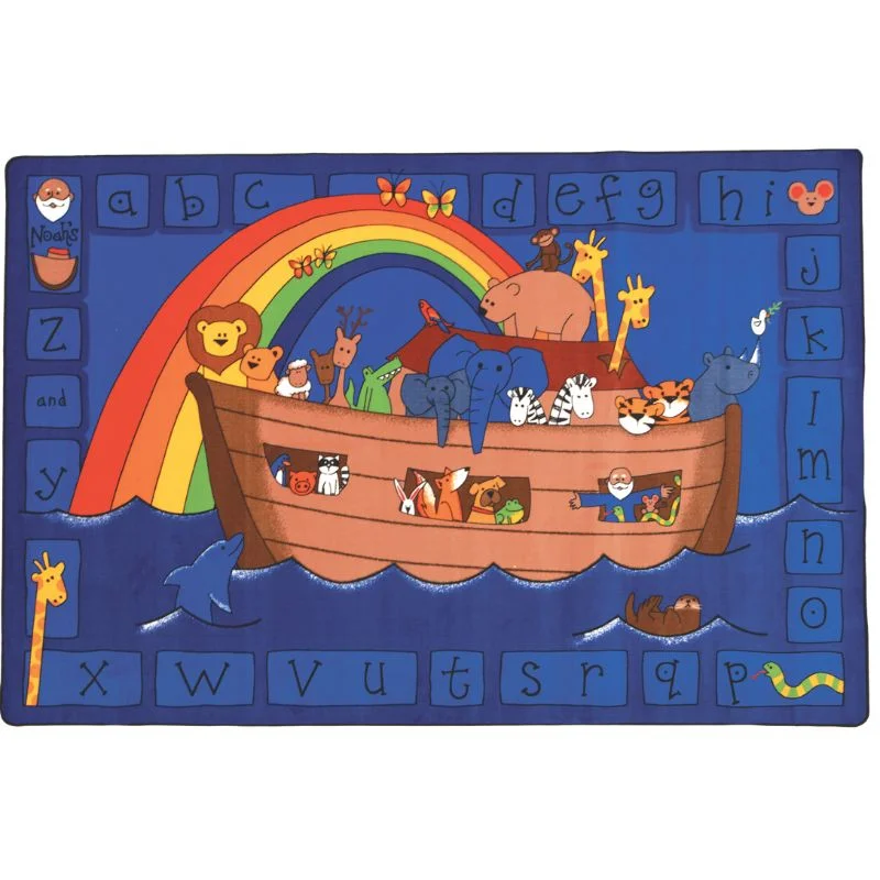 Alphabet Noah Sunday School Style Rug