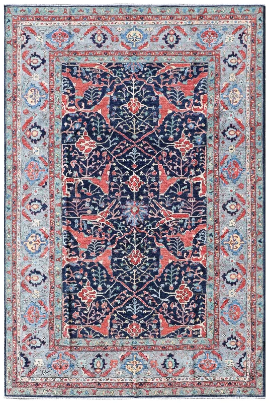 Arabesque Bijar Handwoven Tribal Rug, J74832