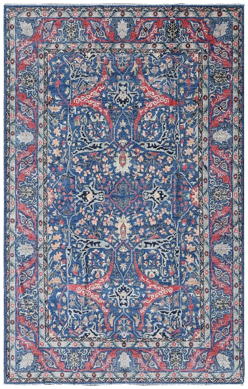 Arabesque Handwoven Tribal Rug, J74815