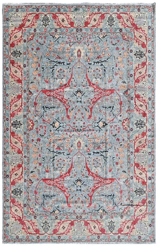 Arabesque Handwoven Tribal Rug, J74817