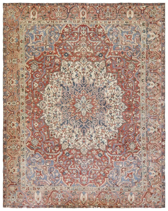 Vintage Bakhtiari Handwoven Traditional Rug, J65775