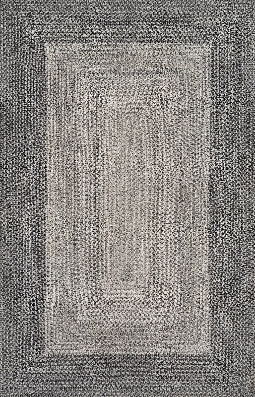 Braided Gradience Indoor/Outdoor Rug | Charcoal