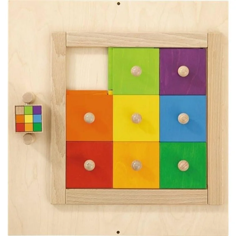 Colorful Squares Wall Puzzle Toy