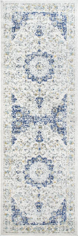 Distressed Persian Rug | Blue