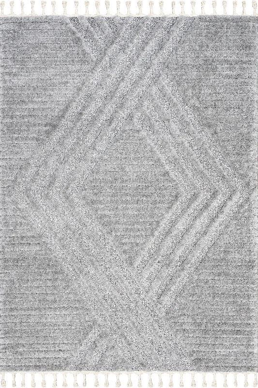 Ellie Traverse Shag Rug | Light Grey