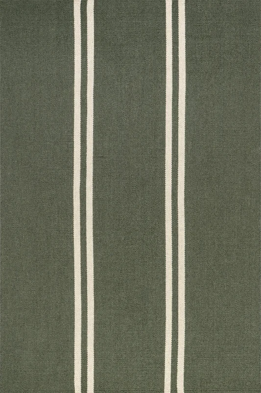 Elowen Double Striped Rug | Sage Green