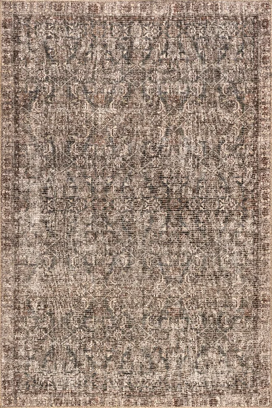 Fair Hills Antiqued Jute-Blend Rug | Brown