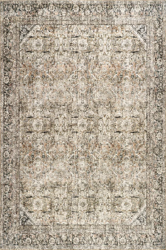 Frenchtown Antiqued Jute-Blend Rug | Dark Beige