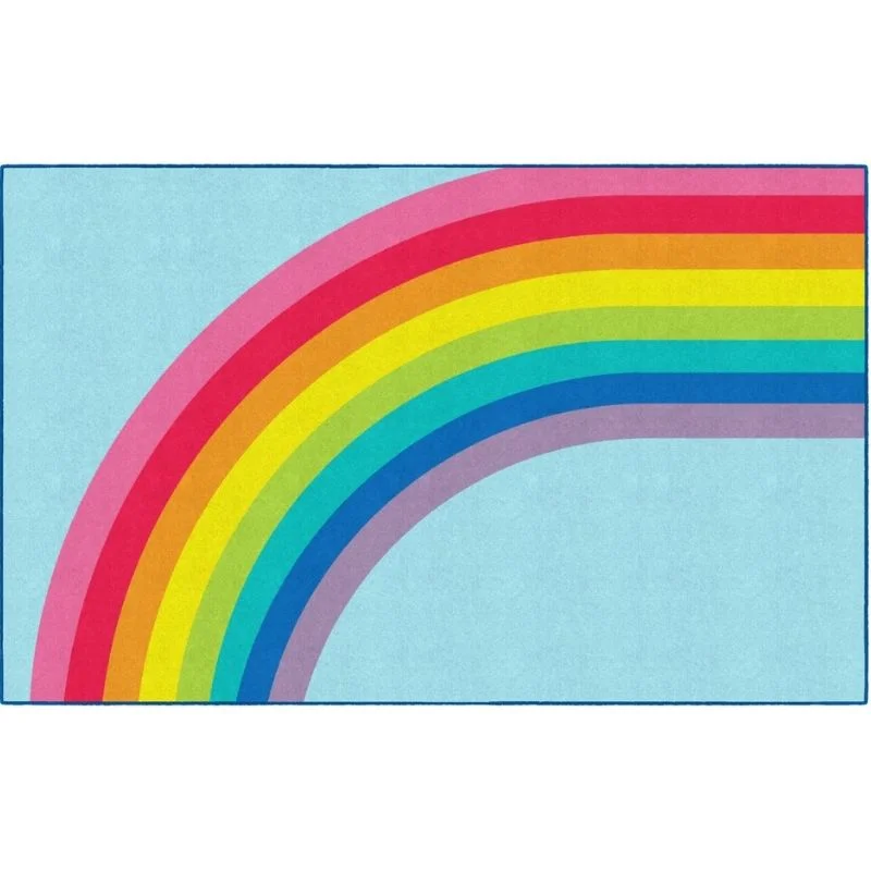 Hello Modern Rainbow Classroom Rug