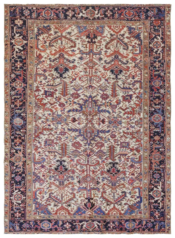 Vintage Heriz Handwoven Tribal Rug, J69979