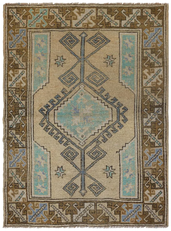 Vintage Konya Handwoven Tribal Rug, J75144