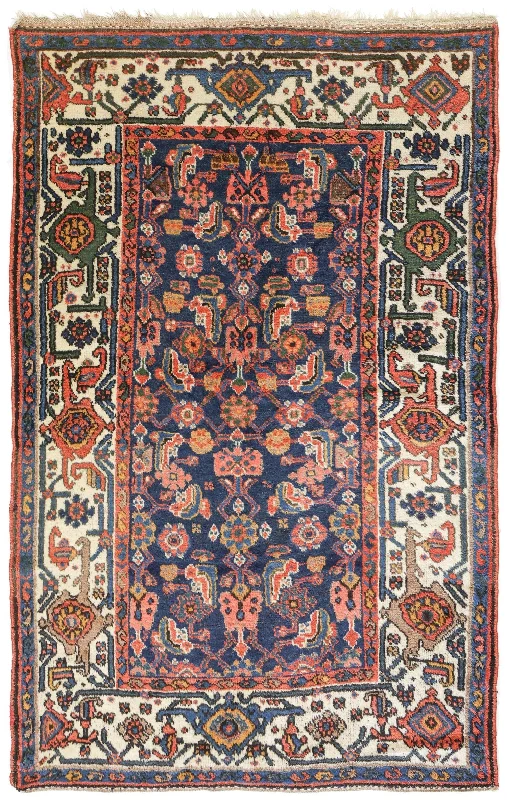 Vintage Kurd Handwoven Tribal Rug, J75305