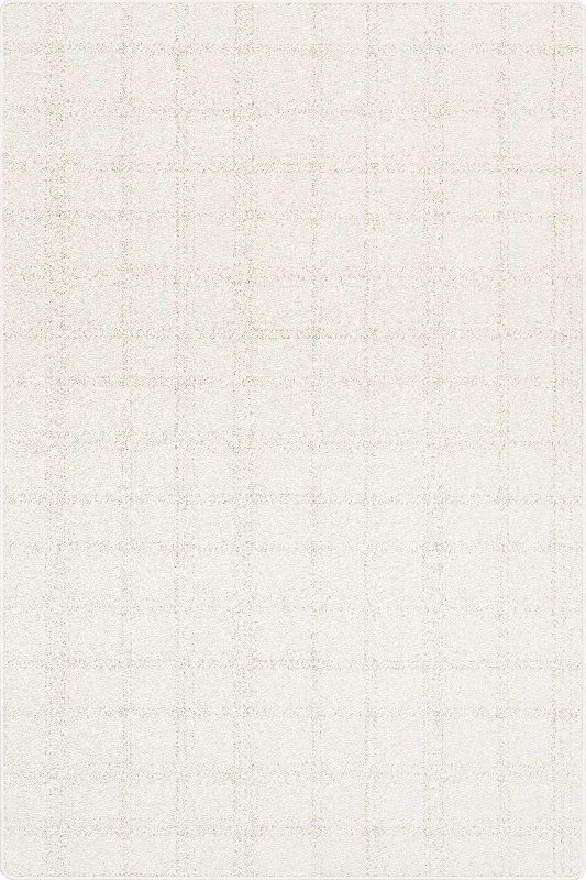 Lark Plaid Custom Rug | Light Beige