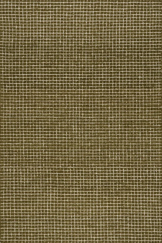 Melrose Checked Rug | Moss