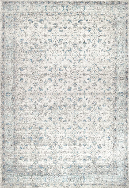 Misty Olden Herati Rug | Aqua