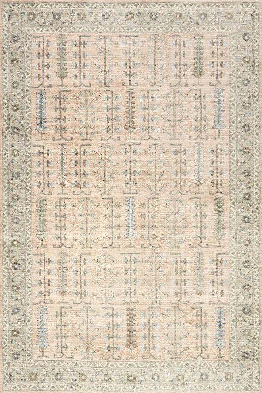 Mythic Wool and Cotton Rug | Peach