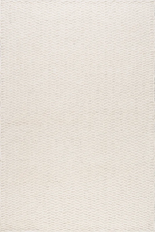 Sutton Solid Chevron Rug | Ivory