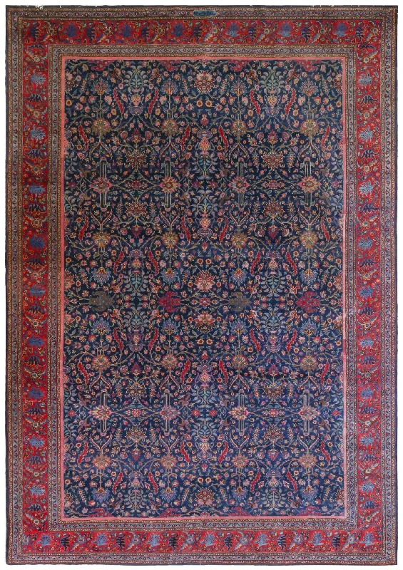 Antique Tabriz Handwoven Traditional Rug, J75584