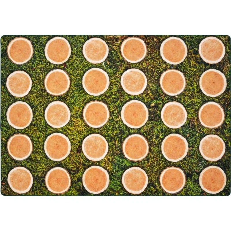 Tree Rounds Seating Rug