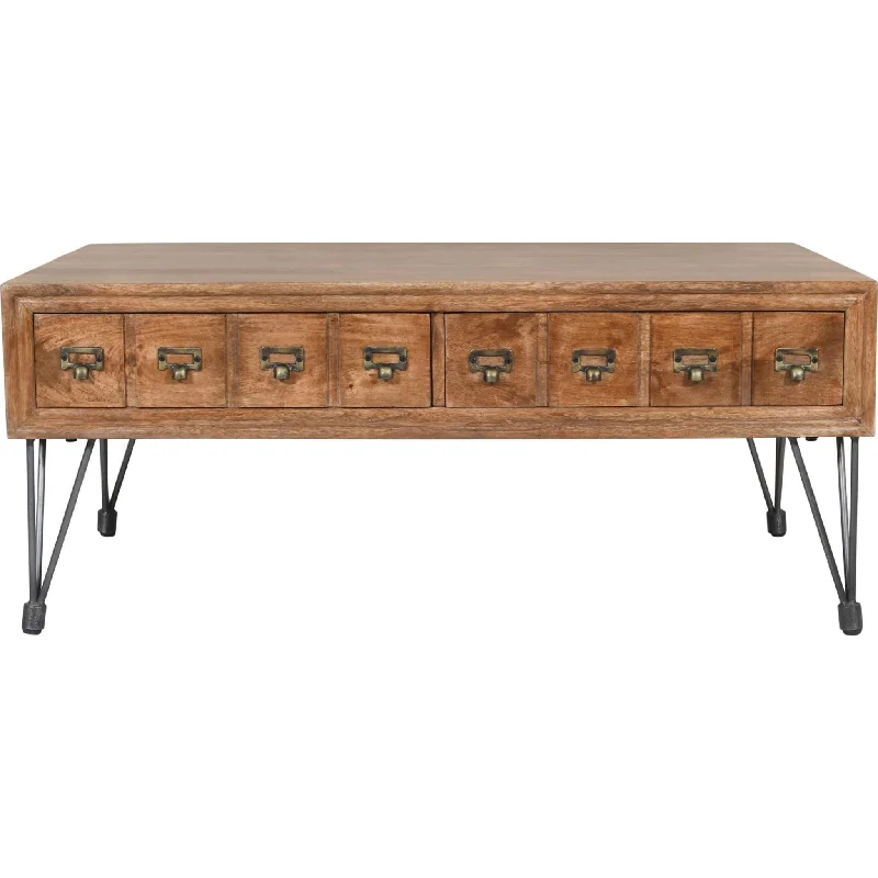 American Vintage Coffee Table - Medium Brown