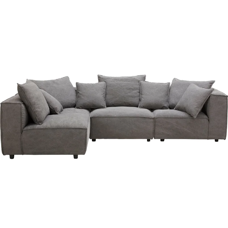 Angela 5 Piece Sectional - Capricorn Charcoal