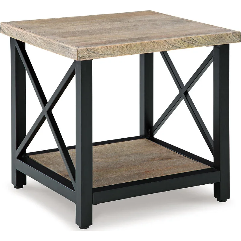 Bristenfort End Table - Brown/Black