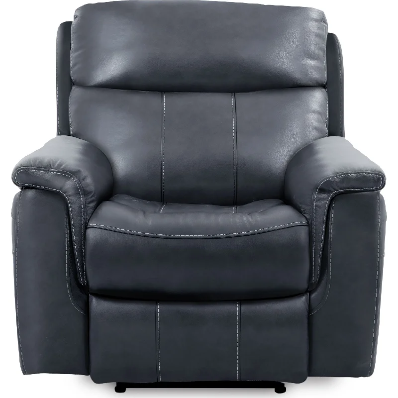 Davis Power Recliner - Softee Blueberry