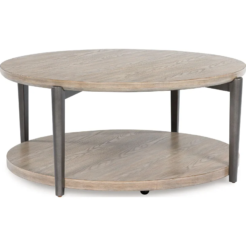 Dyonton Coffee Table - Light Grayish Brown