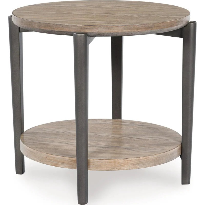 Dyonton End Table - Light Grayish Brown