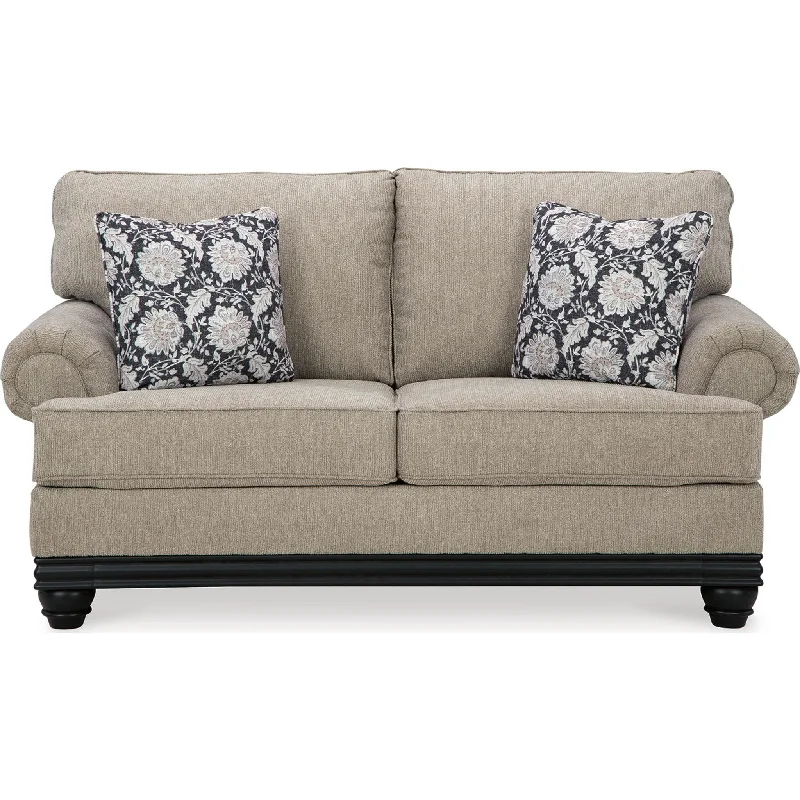 Elbiani Loveseat - Alloy