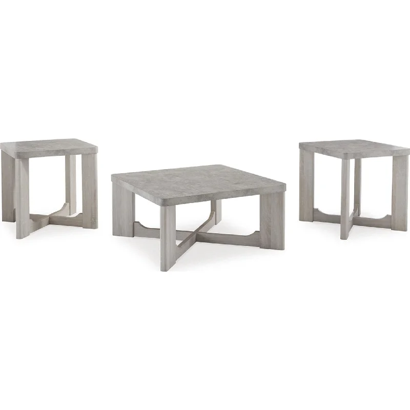 Garnilly 3 Pack Tables - Whitewash