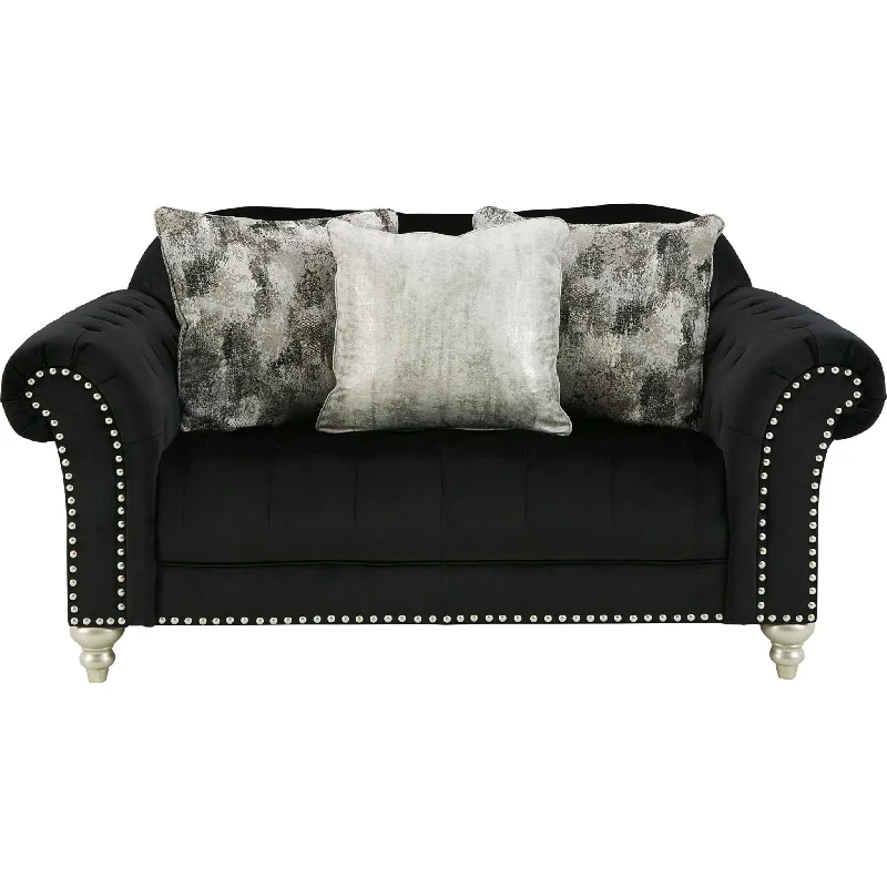 Harriotte Loveseat - Black