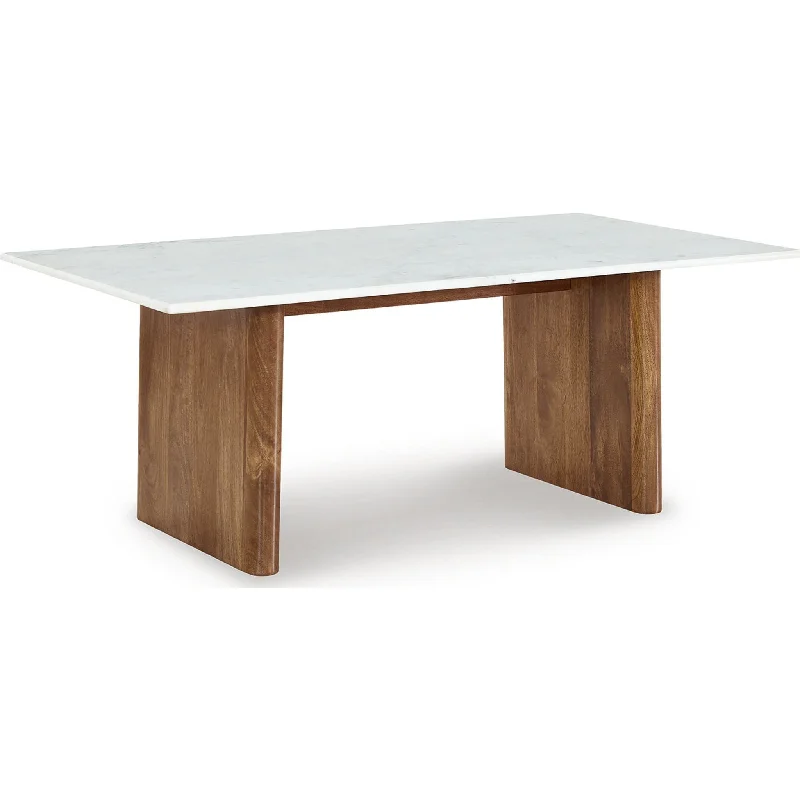 Isanti Coffee Table - Light Brown/White