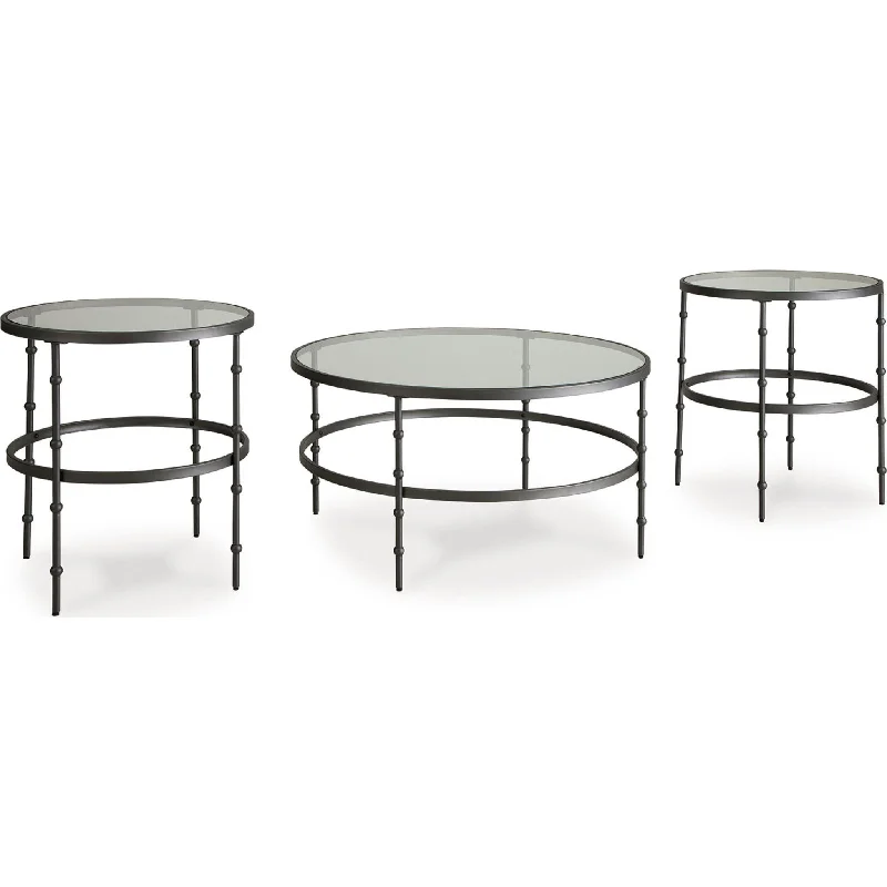 Kellyco 3 Pack Tables - Gunmetal