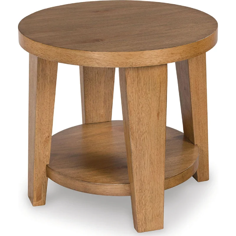 Kristiland End Table - Light Brown