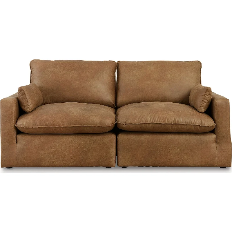 Marlaina 2 Piece Loveseat - Caramel