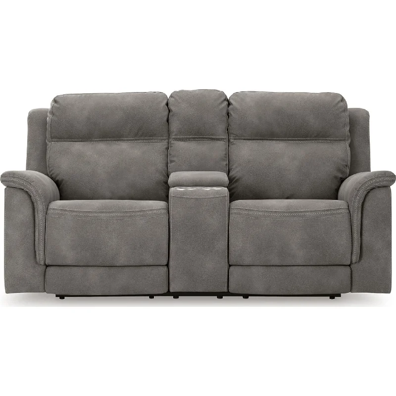 Next-Gen Power Reclining Loveseat with Console - Slate