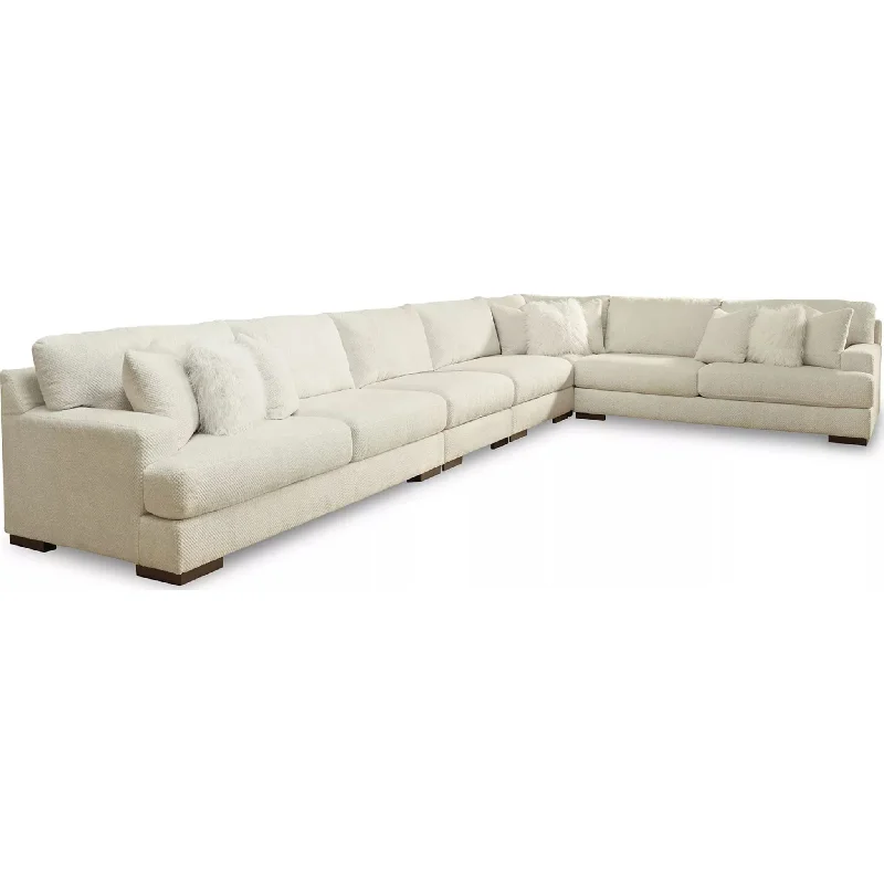 Zada 5 Piece Sectional - Ivory