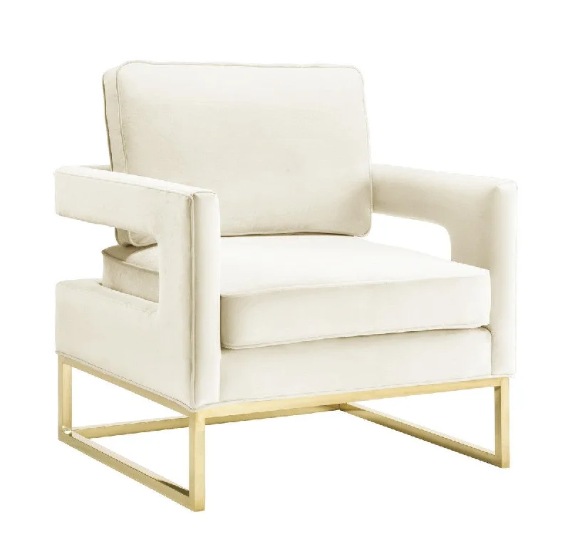 Annabelle Cream Velvet Chair