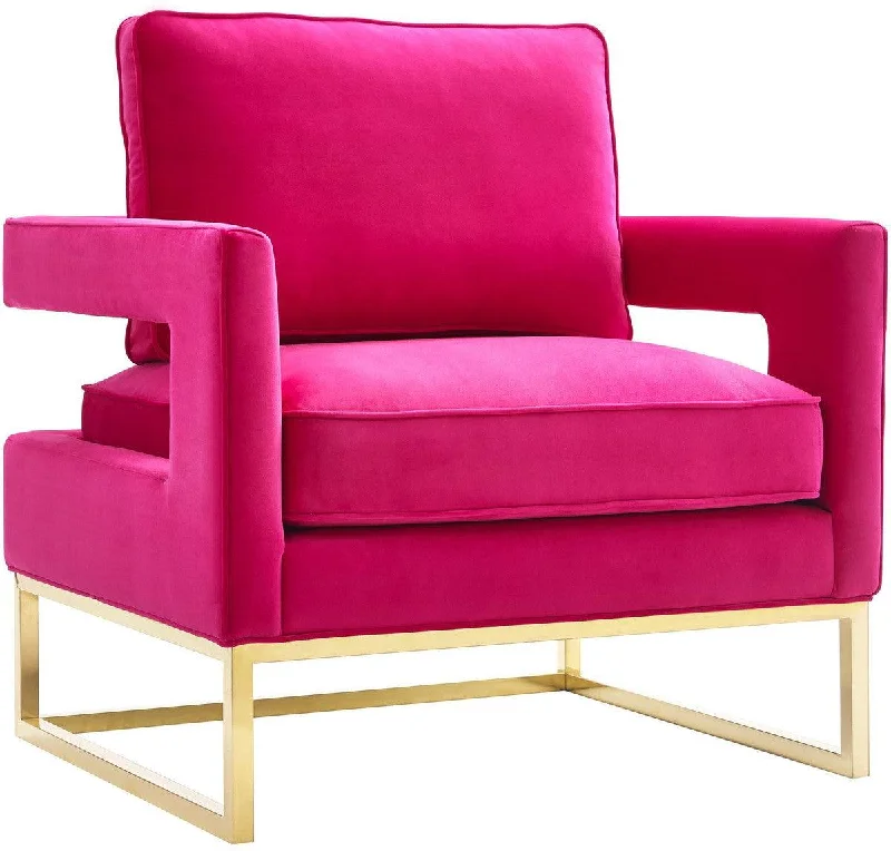 Annabelle Pink Velvet Chair