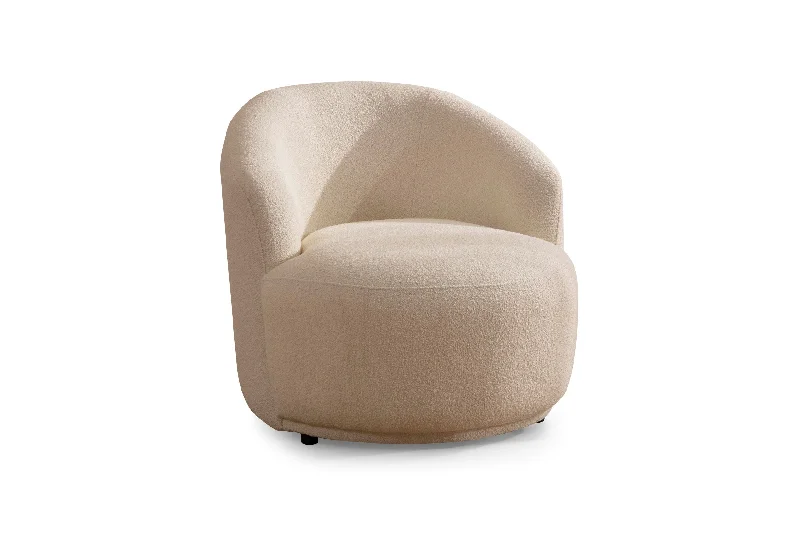 Bonita Ivory Boucle Accent Chair